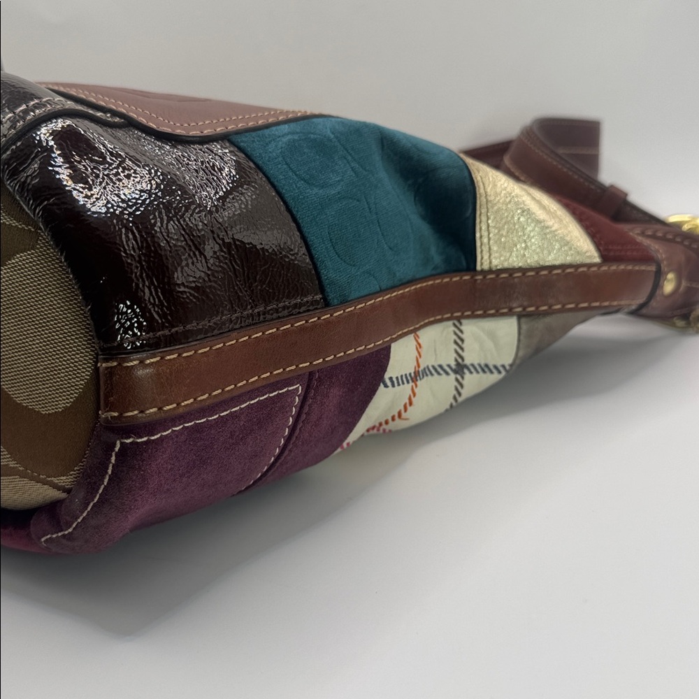 Coach Bleeker Holiday Patchwork Duffle Bag - Picture 10 of 17